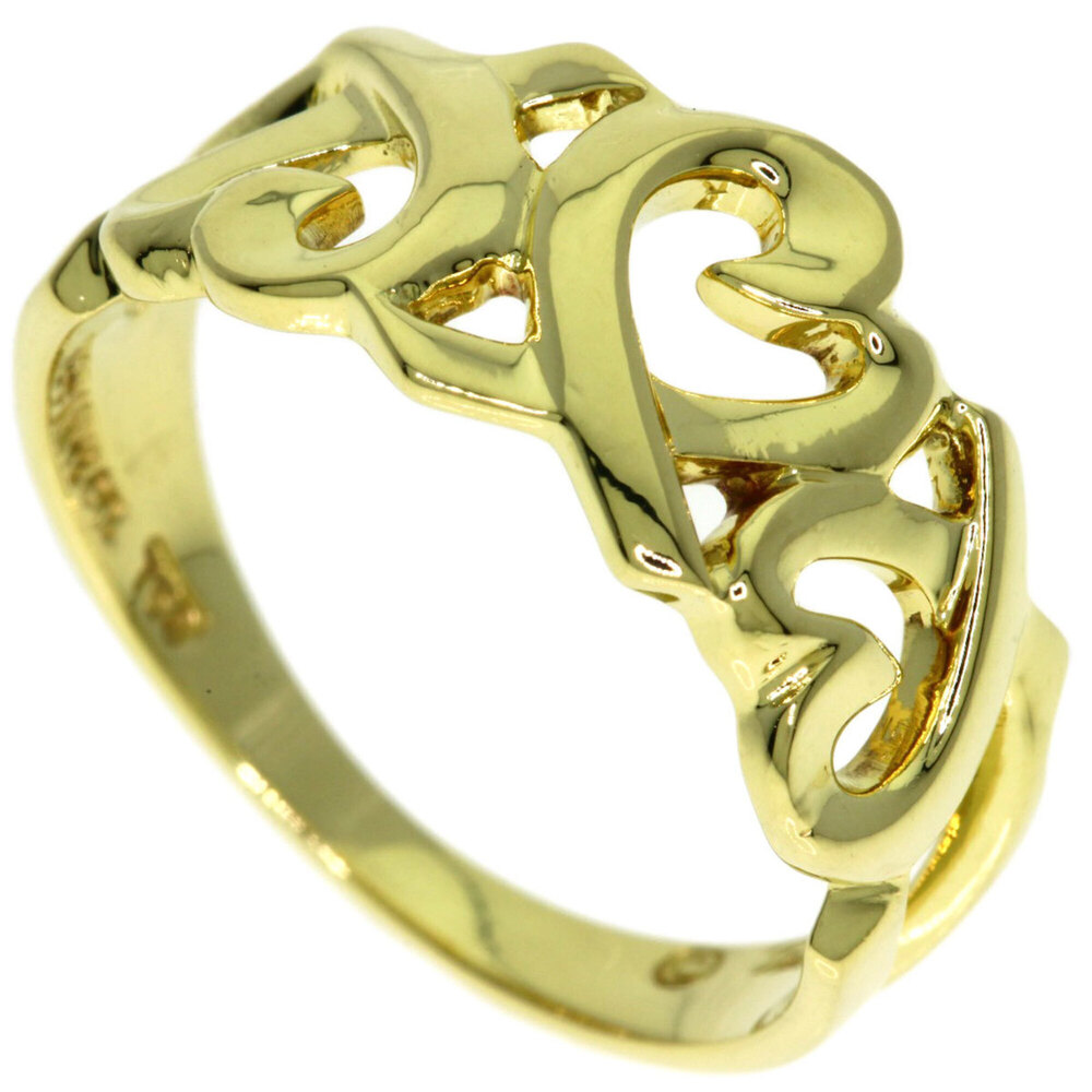 Tiffany & Co. Triple Loving Heart Ring, 18K Yellow Gold, Women's.